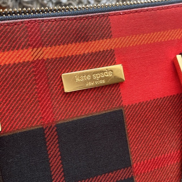 Kate Spade NY Newbury Lane Plaid Small Rachell Satchel - Picture 8 of 16